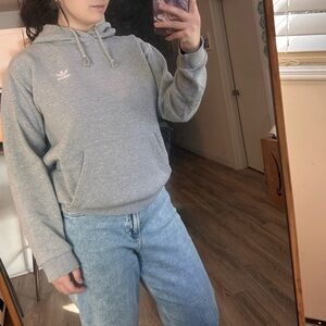 Adidas Gray Sweatshirt Classic Pullover Hoodie